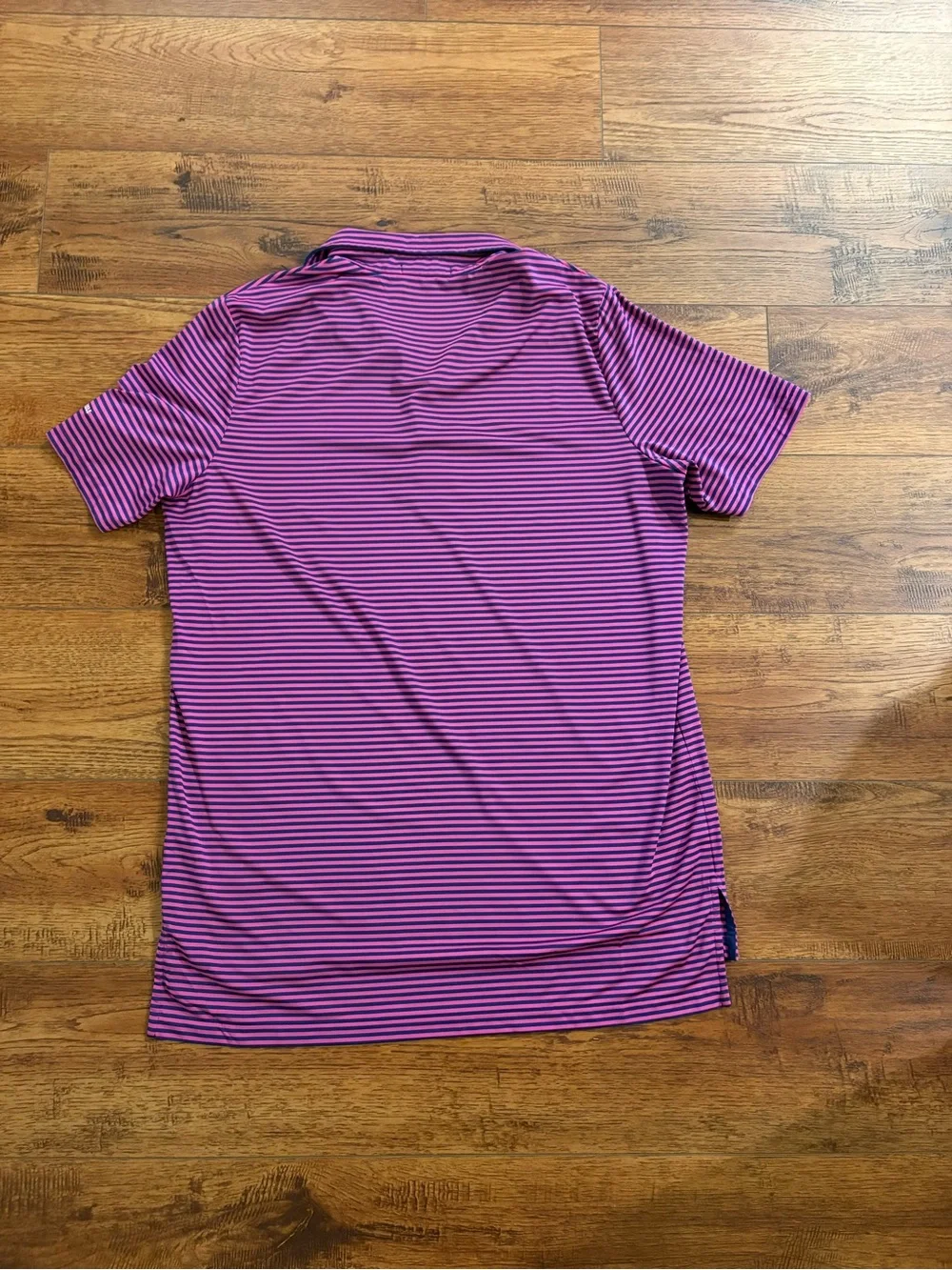RLX Ralph Lauren Turnberry Isle Miami Golf Polo Pink Navy Striped L